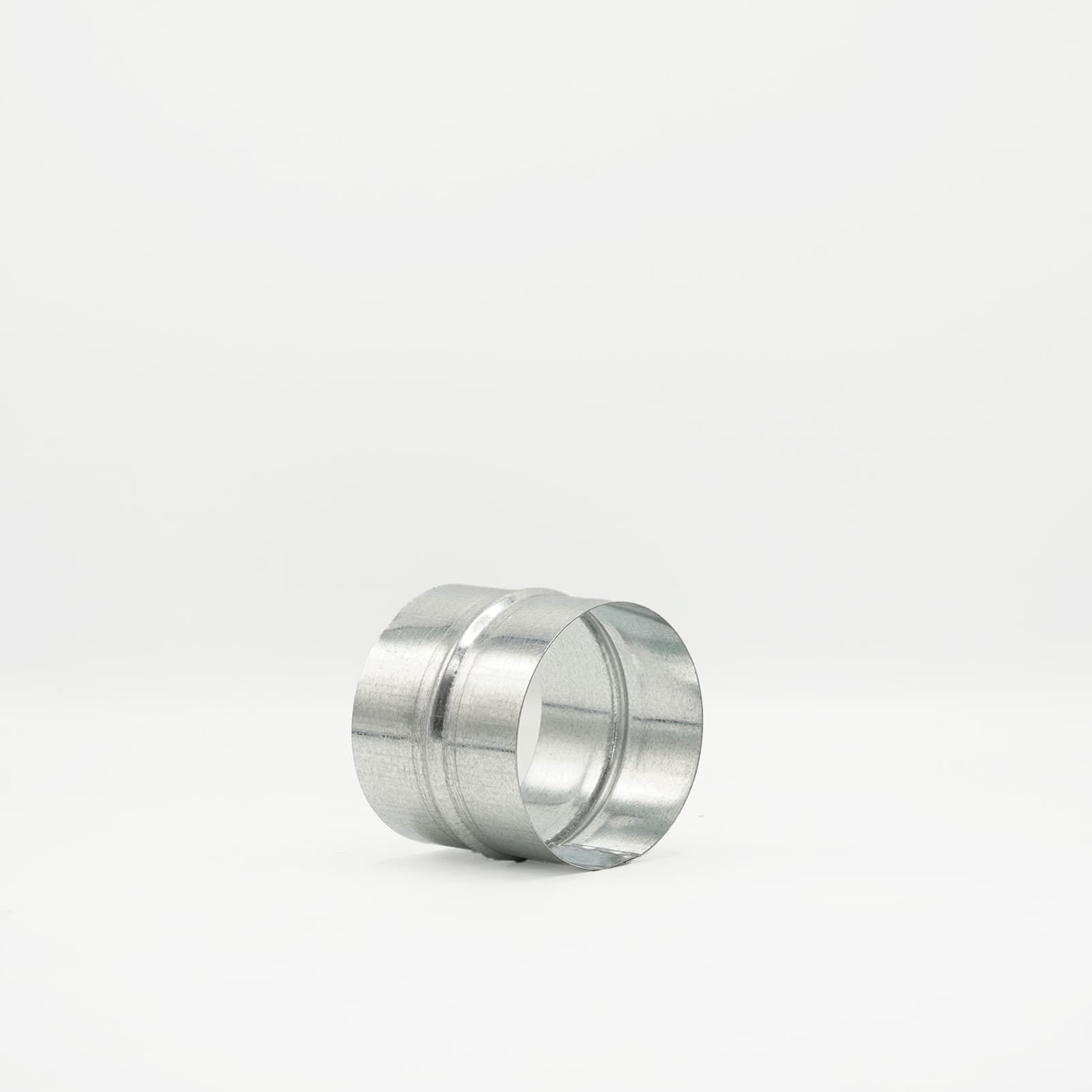 Manchon galvanisé RM cylindrique pour raccorder deux gaines de ventilation VMC