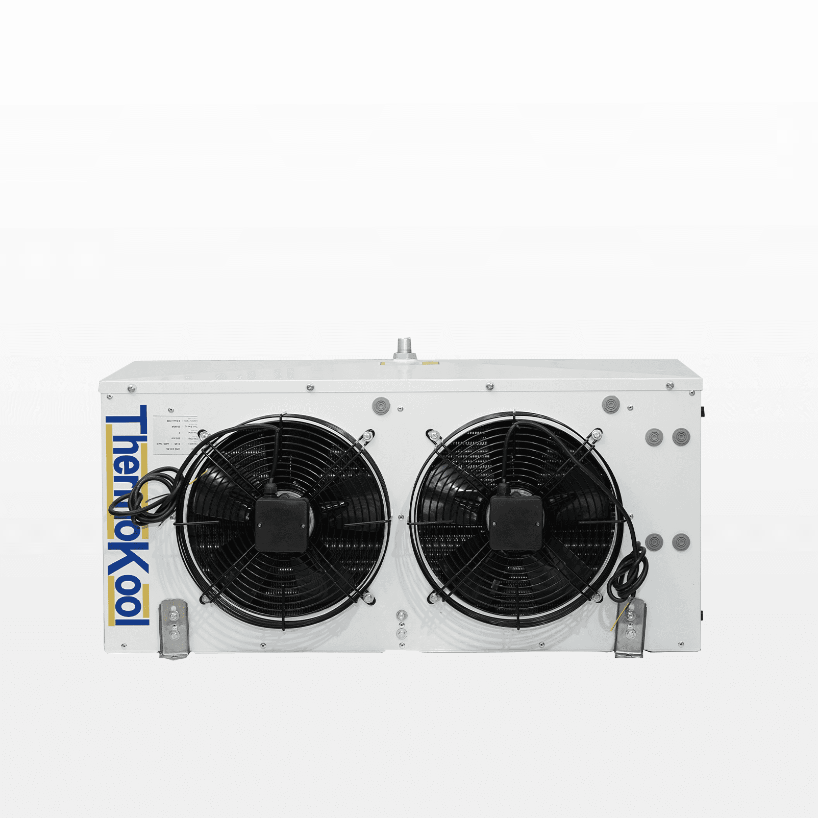 Évaporateur cubique ThermoKool à deux ventilateurs pour froid négatif Évaporateur cubique ThermoKool blanc à deux ventilateurs pour froid négatif