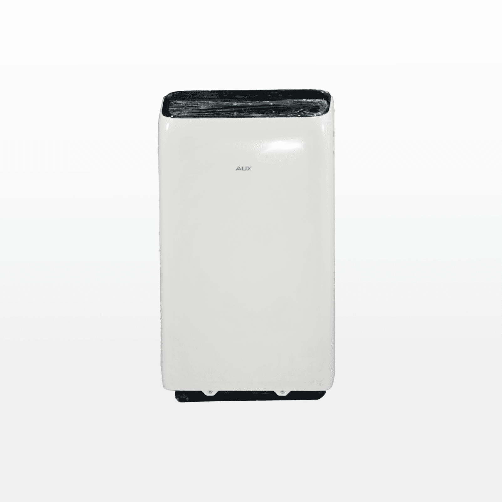 Climatiseur mobile AUX R290, capacité annoncée 12 000 BTU/h Face avant du climatiseur mobile blanc AUX