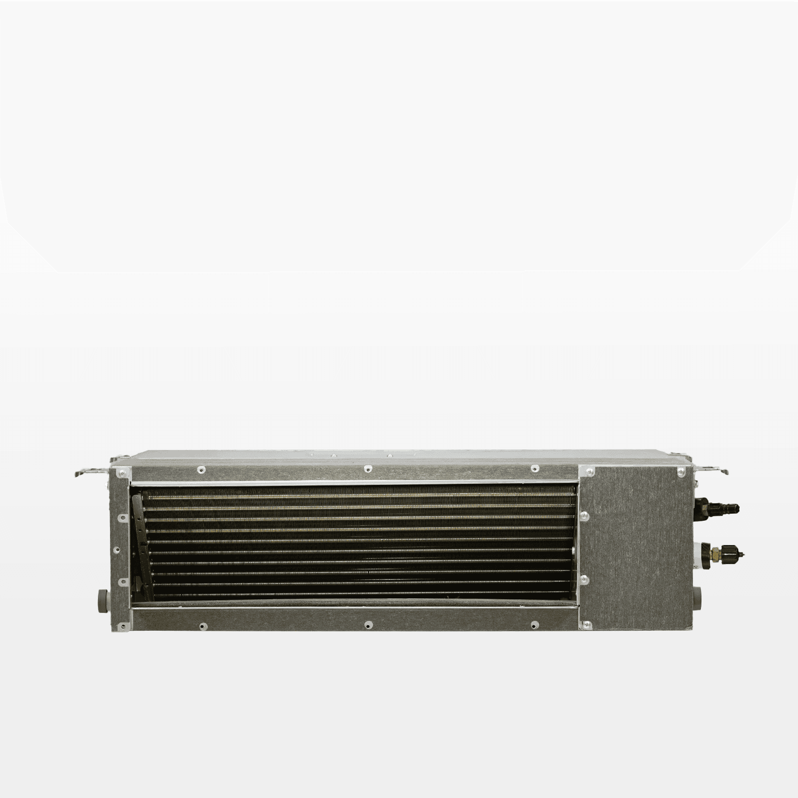Unité intérieure gainable CIAT pour climatisation en faux plafond Batterie et bouche de l’unité intérieure gainable CIAT