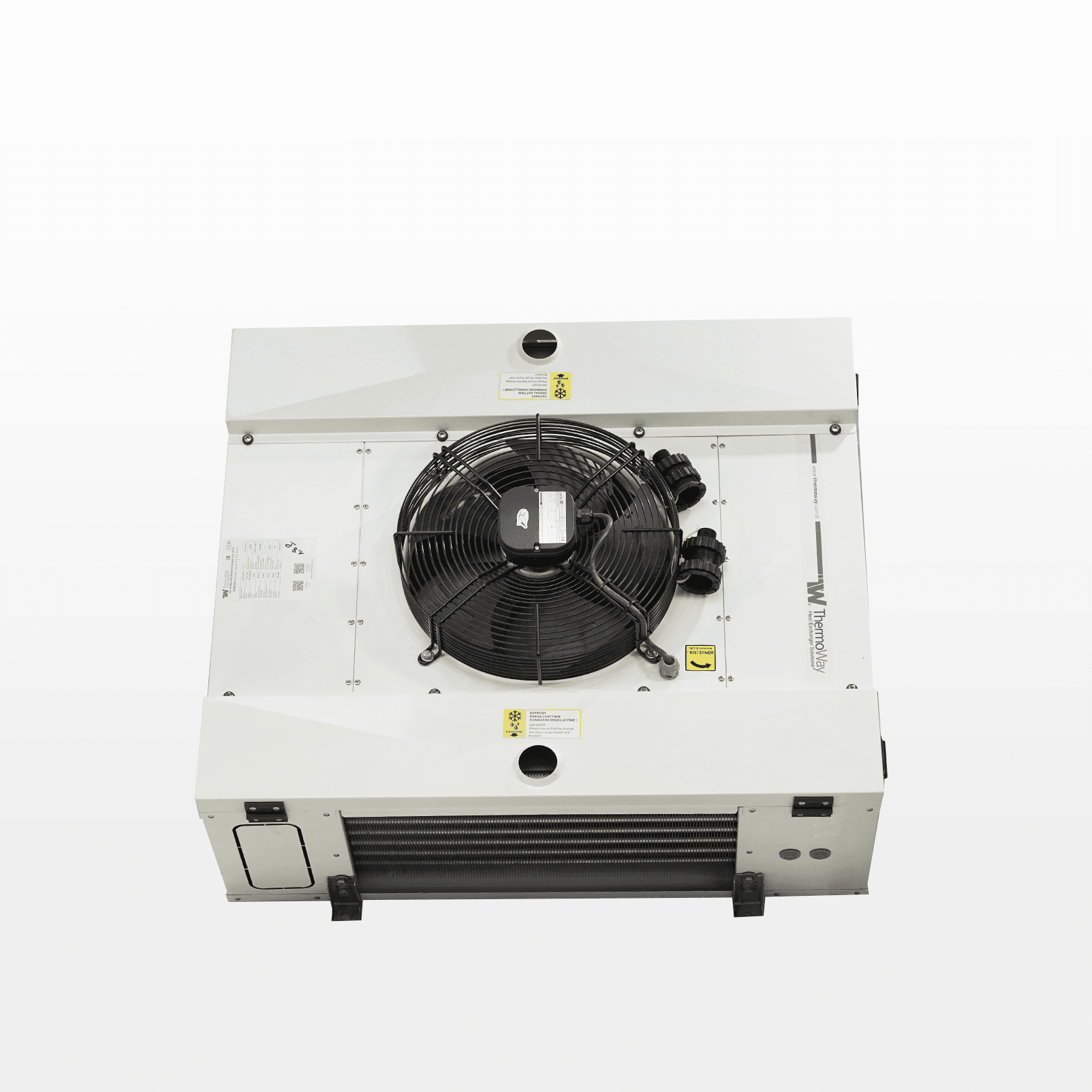 Évaporateur plafonnier Thermo Way à un ventilateur pour froid positif Évaporateur plafonnier Thermo Way blanc avec ventilateur et batterie frigorifique