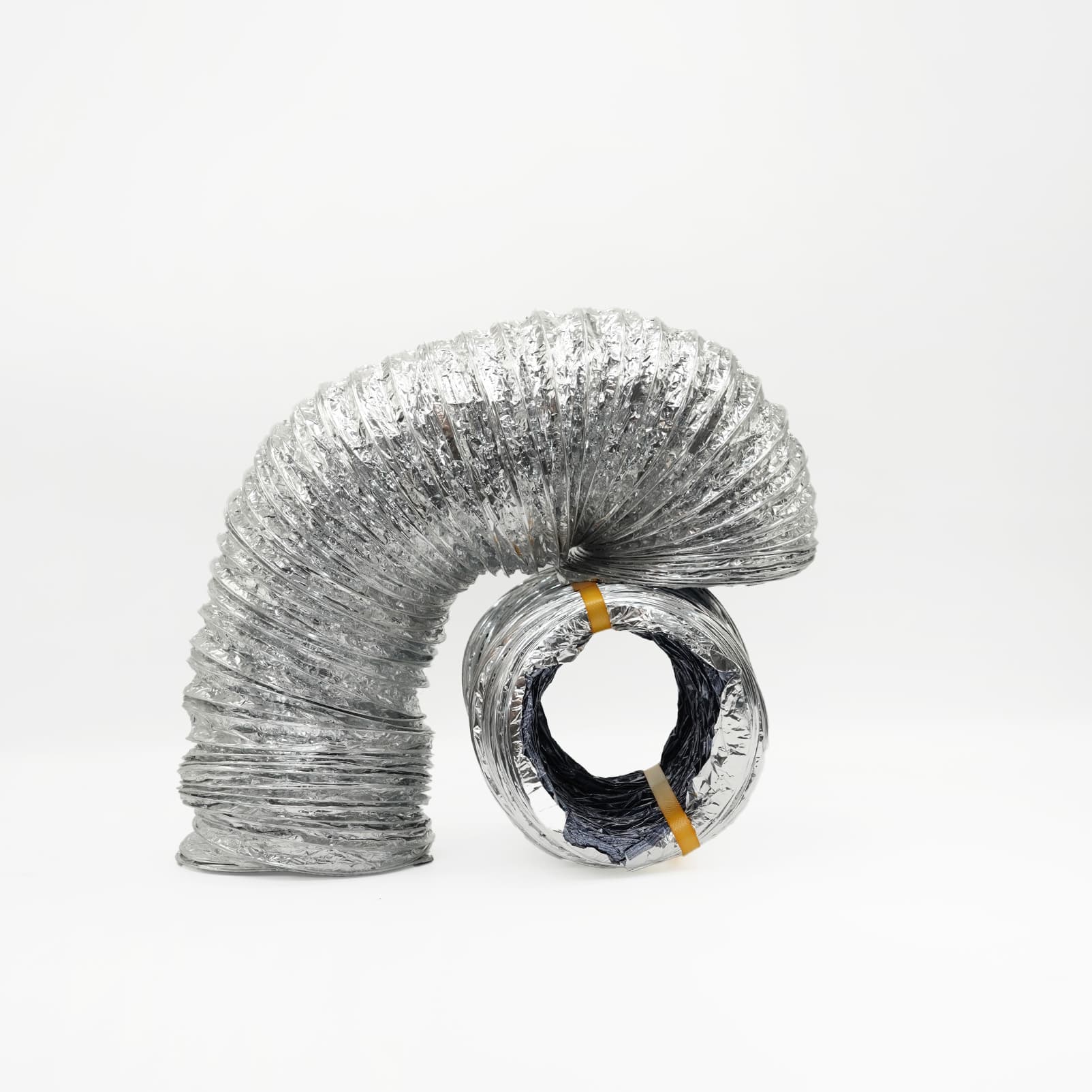 Gaine souple flexible en aluminium enroulée pour conduit de ventilation