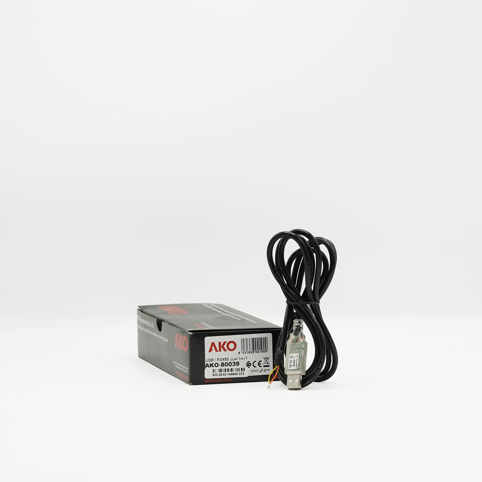 Convertisseur AKO-80039 USB vers RS485 avec câble 2 m et boîte d’origine